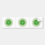 Recyceln des Zeichen-Medaillons Auto Sticker