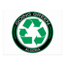 Recyceln Sie Algerien Postkarten