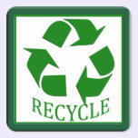 Recyceln Sie Aufkleber aufkleber