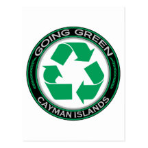 Recyceln Sie Cayman Islands Postkarten