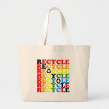 Recyceln Sie Einkaufstaschen