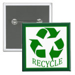 Recyceln Sie Knopf buttons