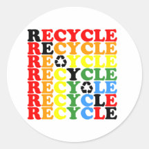 Recyceln Sie Sticker