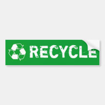 Recyceln Sie Stoßaufkleber Auto Sticker
