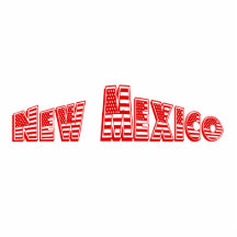 Red American Flag New Mexico Acrylic Cut Out
