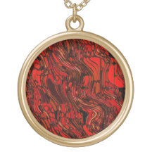 Red and Black Abstract Jewelry
