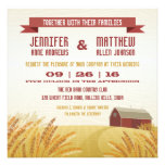 Red Barn Wedding Invitation einladungen
