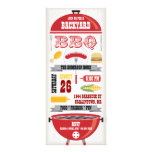 RED BBQ GRILL PARTY INVITATION einladungen