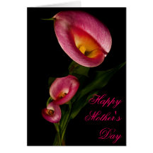 Red Calla Lilly Mother's Day Card