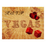 red dice Vintage Vegas wedding rsvp einladungen