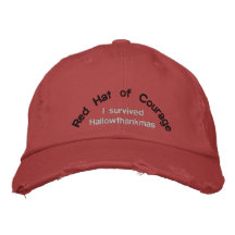 Red Hat des Mutes überlebte ich Hallowthankmas Bestickte Baseballkappe