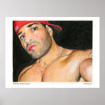 "Red Hat Hottie" mein Gesicht auf meinem… Plakat