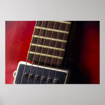 Red Neck HollowBody Guitar Pick-up Poster