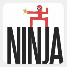 Red Ninja Stickers