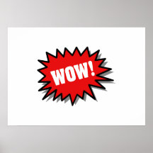 Red Wow Posters