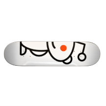 Reddit alien bedrucktes skateboard