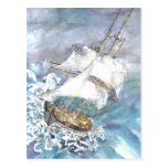 "Reefing" Postkarte