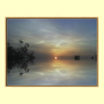 Reflektierender Sonnenschein poster