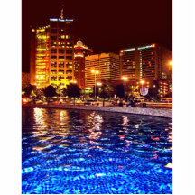 Reflektierendes Pool Fotostatue