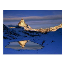 Reflektiertes Matterhorn, die Schweiz Postkarten