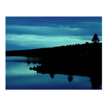 Reflexion in den Blues Postkarten