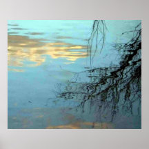 REFLEXIONEN IM WASSER POSTERDRUCKE