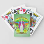 Reflexzonenmassagefußkarte Pokerkarten