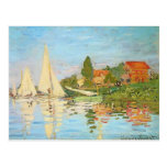Regatta in Argenteuil durch Claude Monet Postkarten