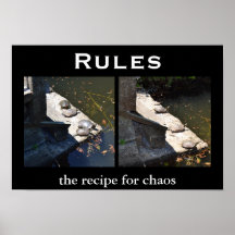 Regeln - Demotivational motivierend Poster