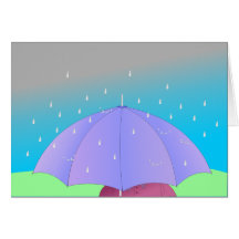 Regen-Grußkarte des frühen Morgens