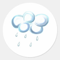 Regen-Wolke aufkleber