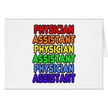 Regenbogen-Arzt-Assistent Grußkarte