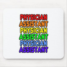 Regenbogen-Arzt-Assistent Mauspad
