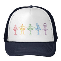 Regenbogen-Ballerinen Retrokappe