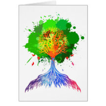 Regenbogen-Baum des Lebens Karten