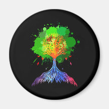 Regenbogen-Baum des Lebens Kühlschrankmagnete