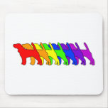 Regenbogen-Beagle Mousepad