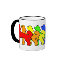 Regenbogen-Chinese Crested Teetasse
