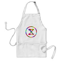 Regenbogen des Buchstabe-X Schürzen