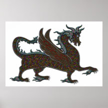 Regenbogen-Drache-Druck Plakatdruck