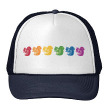 Regenbogen-Eichhörnchen Retrokappe