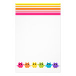 Regenbogen-Eulen Individuelle Druckpapiere