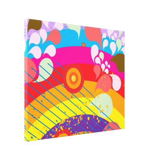 Regenbogen-Explosion Gespannte Galerie Drucke