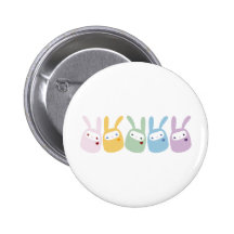 Regenbogen farbige Gumdrop-Häschen Anstecknadel