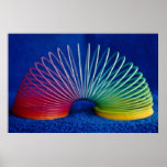 Regenbogen-farbiges schleichendes Spielzeug Posterdrucke