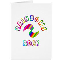 Regenbogen-Felsen Grußkarten