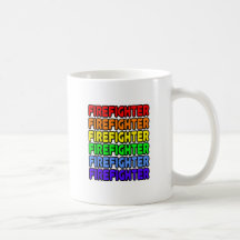 Regenbogen-Feuerwehrmann Tee Tasse