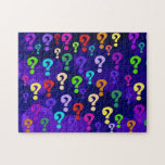 Regenbogen-Fragezeichen Jigsaw Puzzle