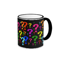 Regenbogen-Fragezeichen Tee Tasse
