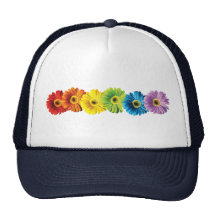 Regenbogen-Gänseblümchen Trucker Caps